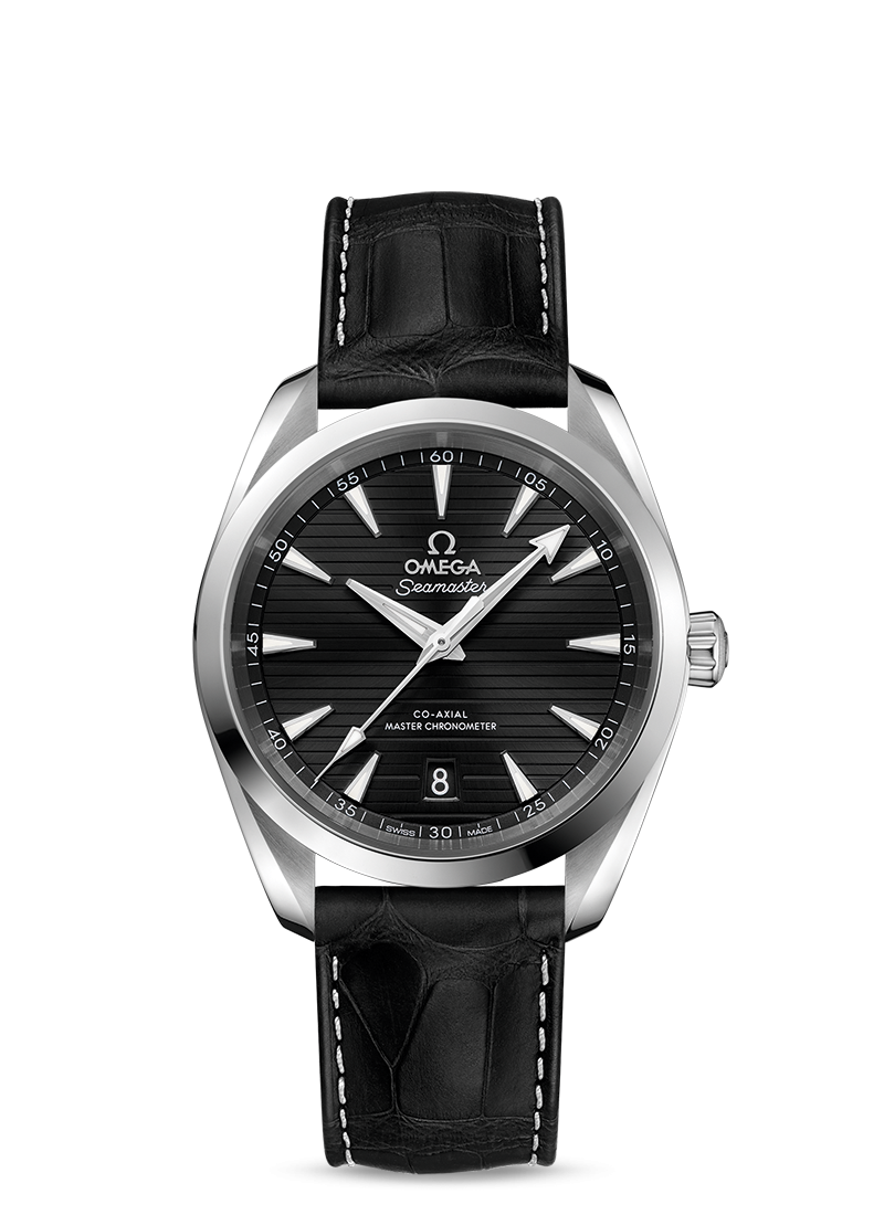 Omega 220.13.38.20.01.001 : Seamaster Aqua Terra 150M Master Chronometer 38 Stainless Steel / Black / Alligator