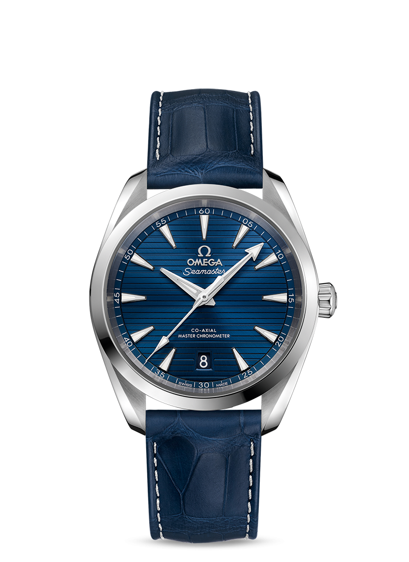 Omega 220.13.38.20.03.001 : Seamaster Aqua Terra 150M Master Chronometer 38 Stainless Steel / Blue / Alligator