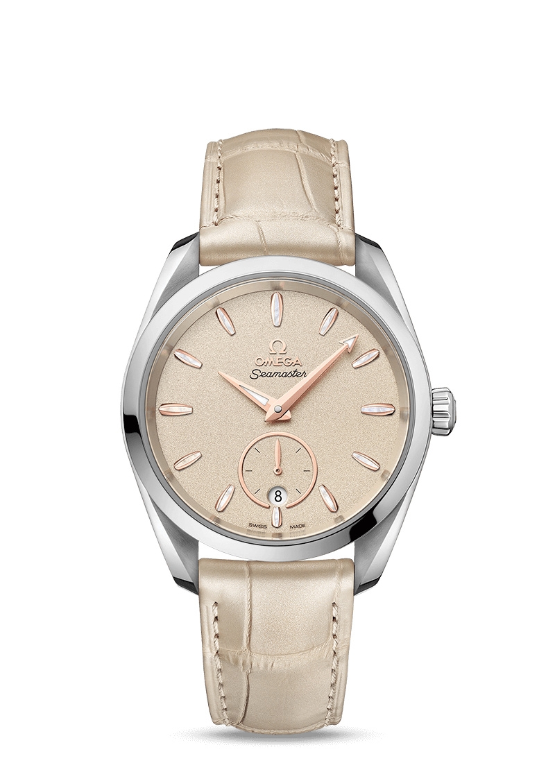 Omega 220.13.38.20.09.001 : Seamaster Aqua Terra 150M Master Chronometer Small Seconds 38 Stainless Steel / Sand / Alligator