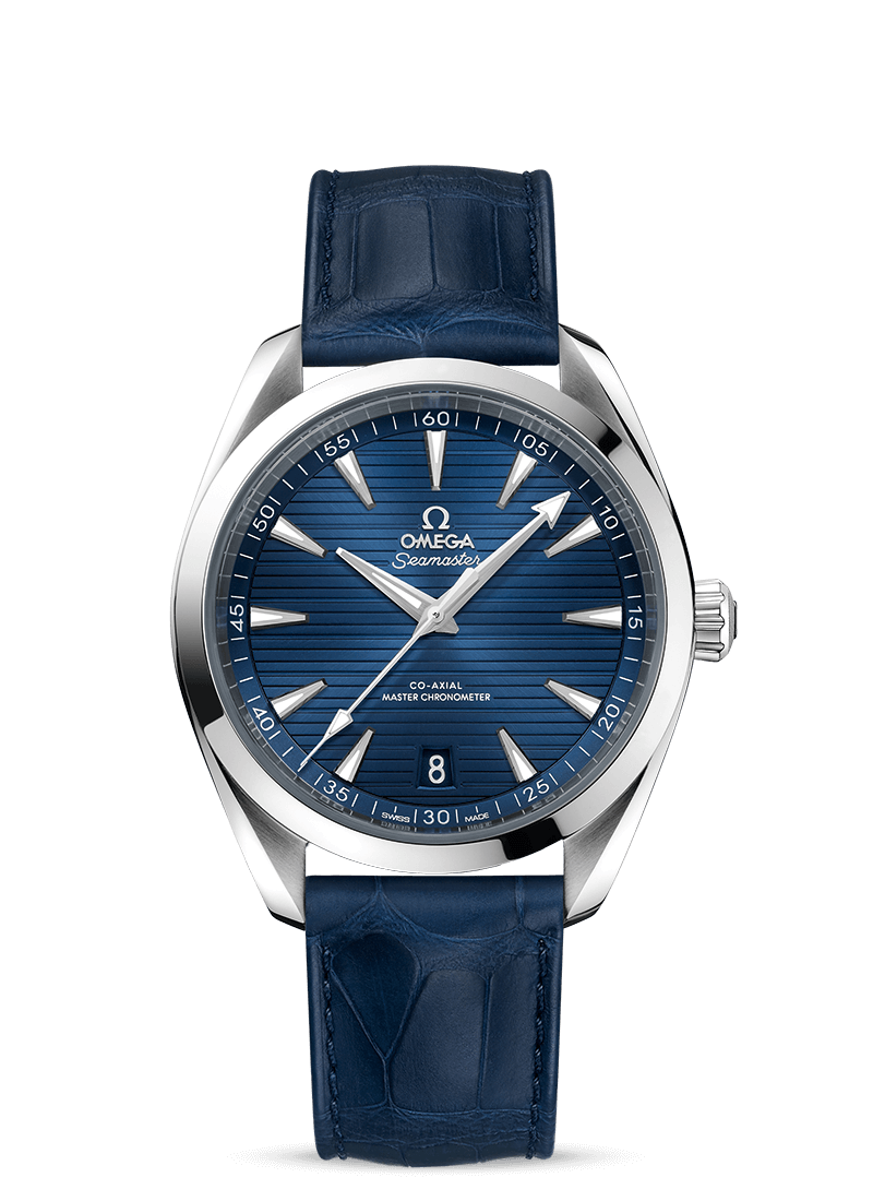 Omega 220.13.41.21.03.003 : Seamaster Aqua Terra 150M Master Chronometer 41 Stainless Steel / Blue / Alligator