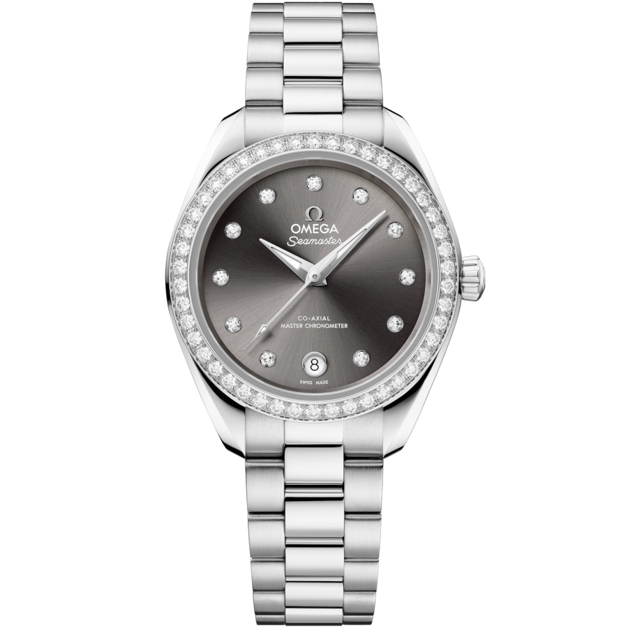 Omega 220.15.30.20.56.001 : Seamaster Aqua Terra 150M Master Co-Axial 30 Stainless Steel - Diamond / Grey - Diamond / Bracelet
