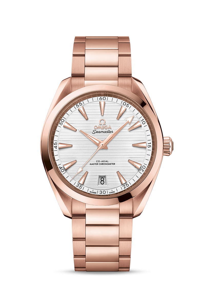 Omega 220.50.41.21.02.001 : Seamaster Aqua Terra 150M Master Chronometer 41 Sedna Gold / Silver / Bracelet