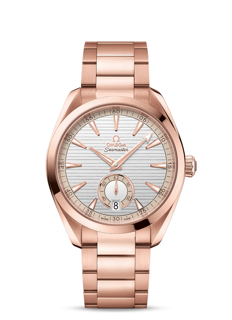 Omega 220.50.41.21.02.002 : Seamaster Aqua Terra 150M Master Chronometer Small Seconds 41 Sedna Gold / Silver / Bracelet