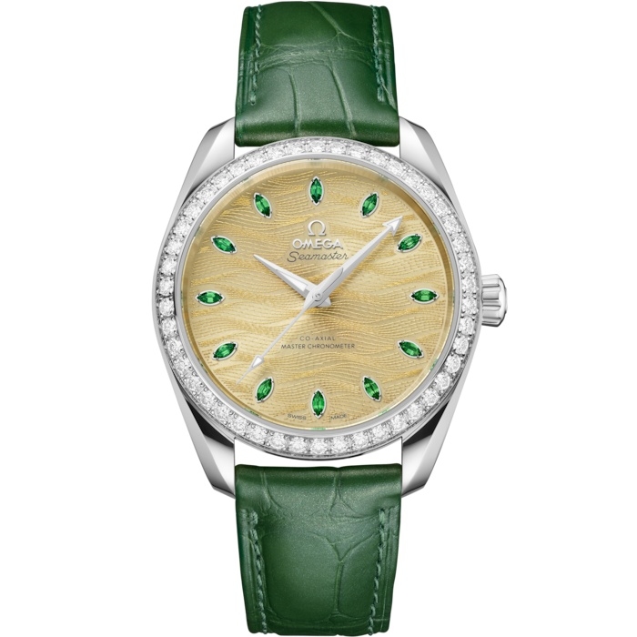 Omega 220.58.38.20.99.008 : Seamaster Aqua Terra 150M Master Chronometer 34 Canopus Gold - Diamond / Champagne