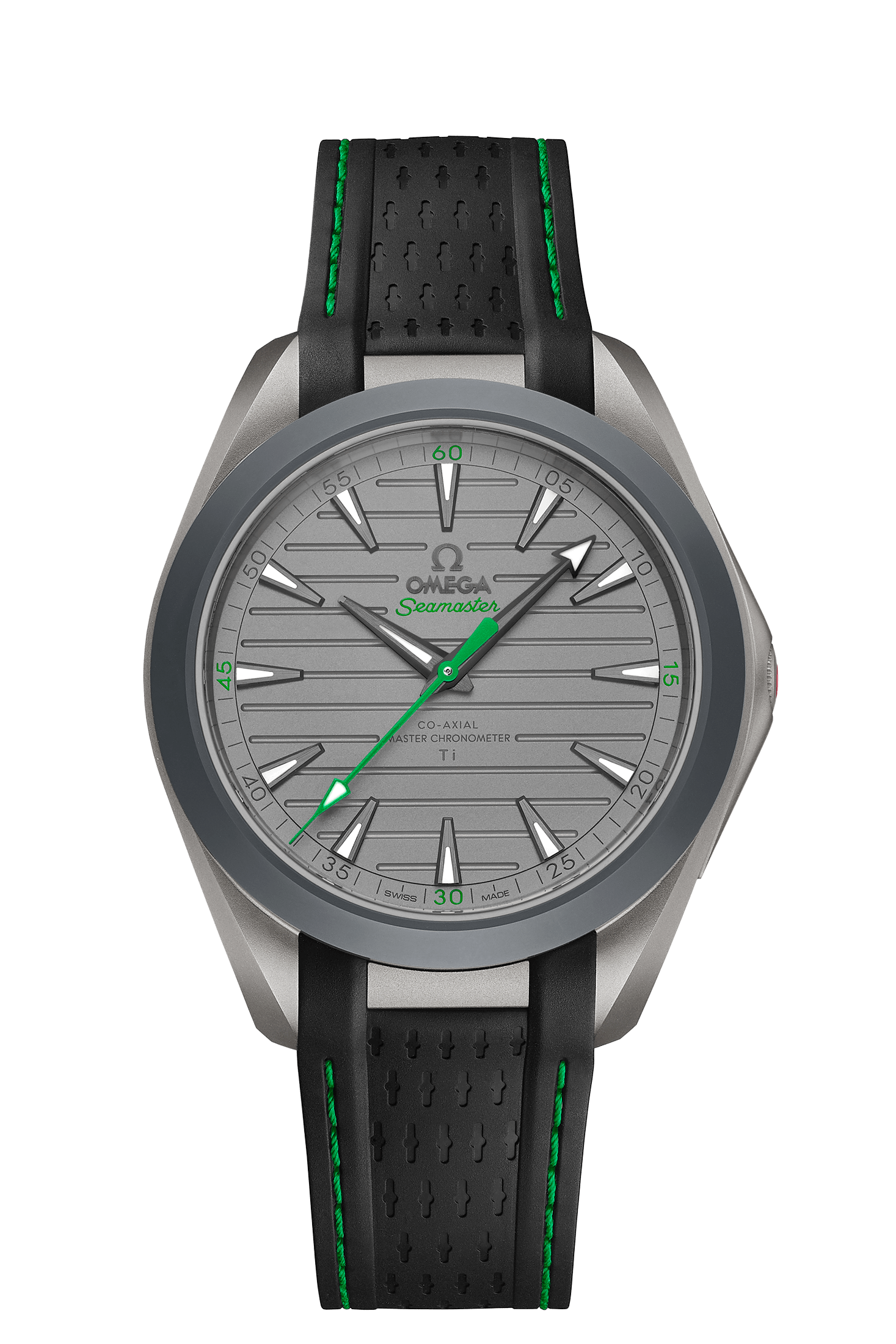 Omega 220.92.41.21.06.003 : Seamaster Aqua Terra 150M Master Chronometer 41 Ultra Light Titanium / Grey - Orange / Rubber