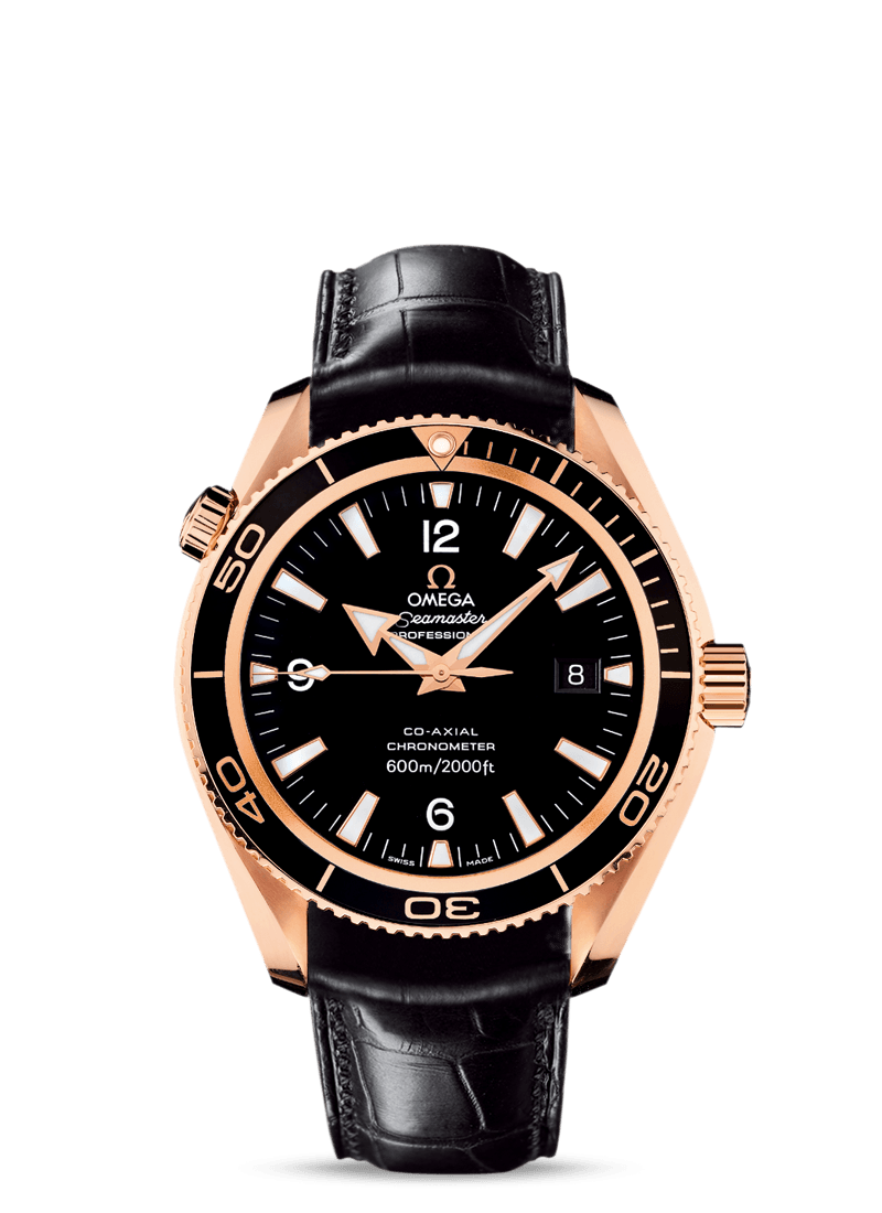Omega 222.63.42.20.01.001 : Seamaster Planet Ocean 600M Co-Axial 42 Red Gold / Black / Alligator