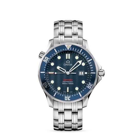 Omega 2221.80.00 : Seamaster Diver 300M Quartz 41 Stainless Steel / Blue / Bracelet