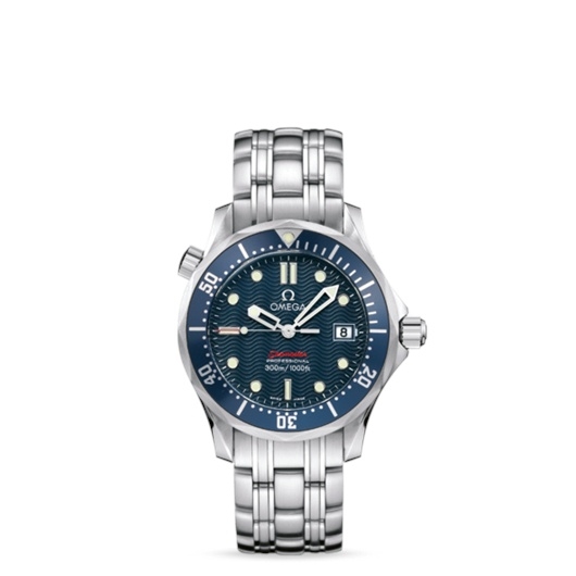 Omega 2223.80.00 : Seamaster Diver 300M Quartz 36.25 Stainless Steel / Blue / Bracelet