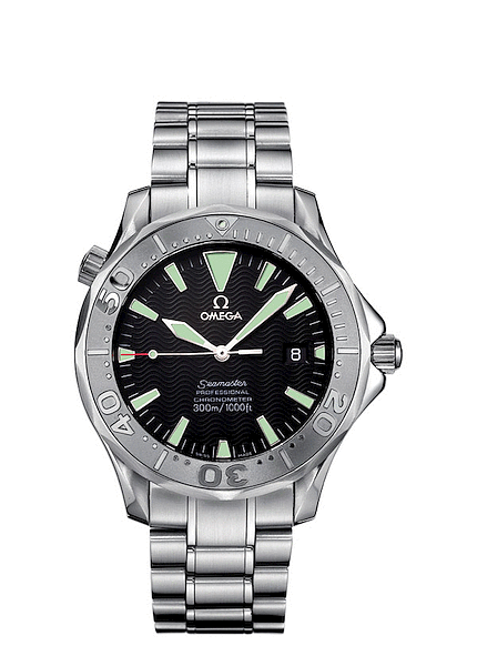 Omega 2230.50.00 : Seamaster Diver 300M Automatic 41 Stainless Steel / White Gold / Black / Non-America's Cup