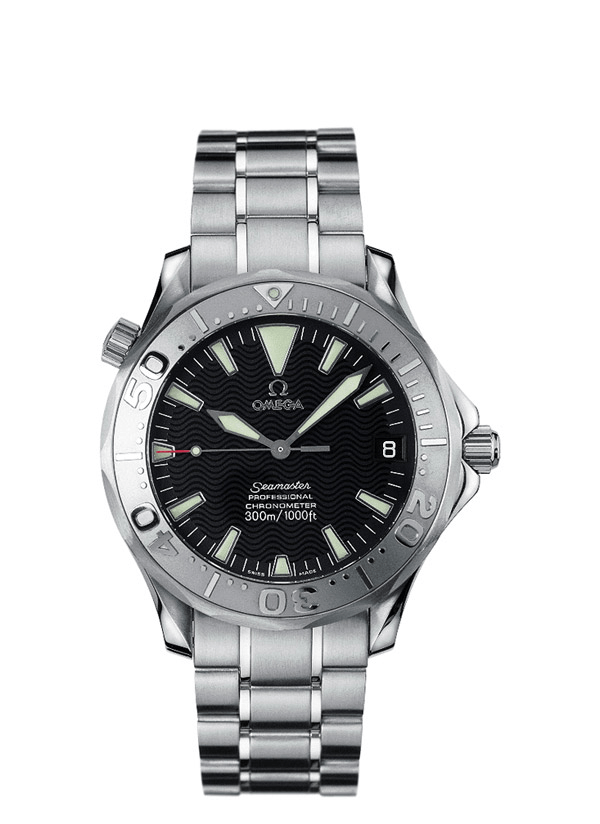Omega 2236.50.00 : Seamaster Diver 300M Automatic 36.25 Stainless Steel / White Gold / Black / Bracelet