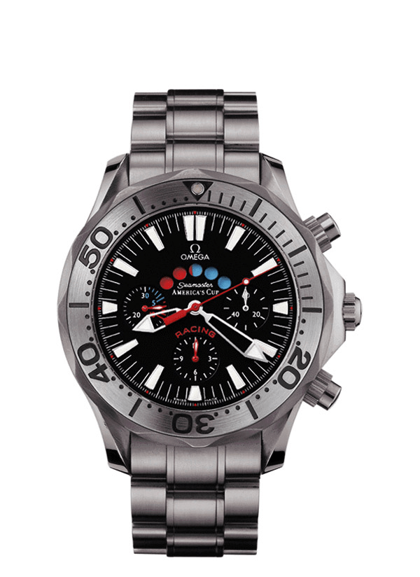 Omega 2269.50.00 : Seamaster Diver 300M Automatic 44 Racing Chronometer Titanium / Black / Bracelet / America's Cup