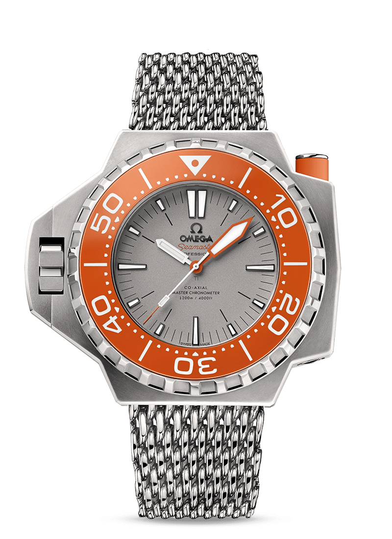 Omega 227.90.55.21.99.002 : Seamaster PloProf Co-Axial Master Chronometer Grey / Orange