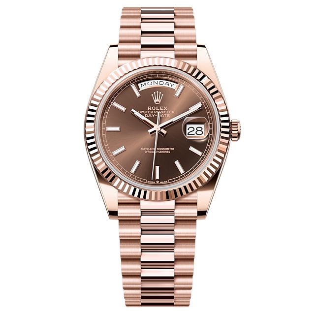 Rolex 228235-0053 : Day-Date 40 Everose / Chocolate