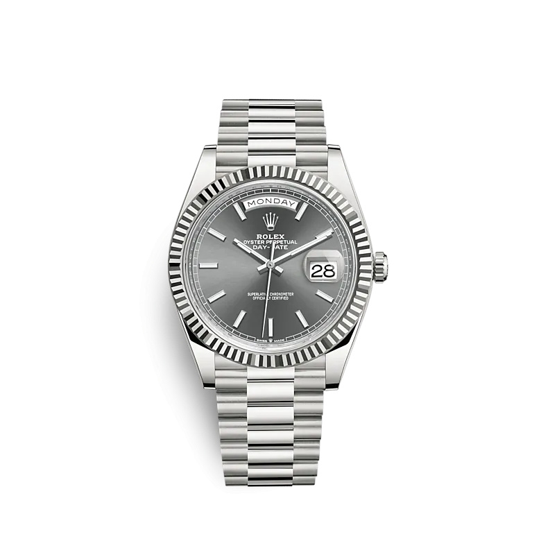 Rolex 228239-0060 : Day-Date 40 White Gold / Grey
