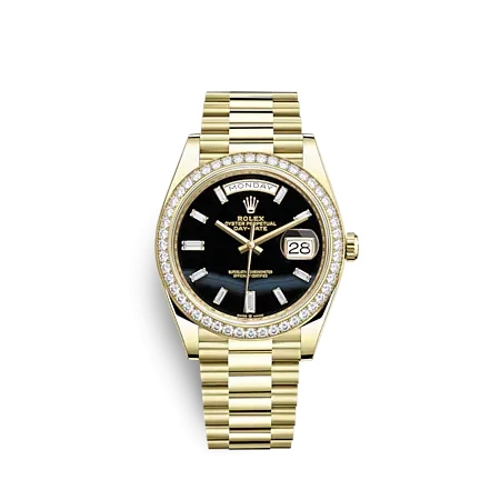 Rolex 228348RBR-0039 : Day-Date 40 Yellow Gold - Diamond / Onyx