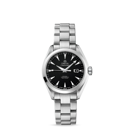 Omega 231.10.34.20.01.001 : Seamaster Aqua Terra 150M Co-Axial 34 Stainless Steel / Black / Bracelet