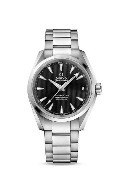 Omega 231.10.39.21.01.002 : Seamaster Aqua Terra 150M Master Co-Axial 38.5 Stainless Steel / Black / Bracelet