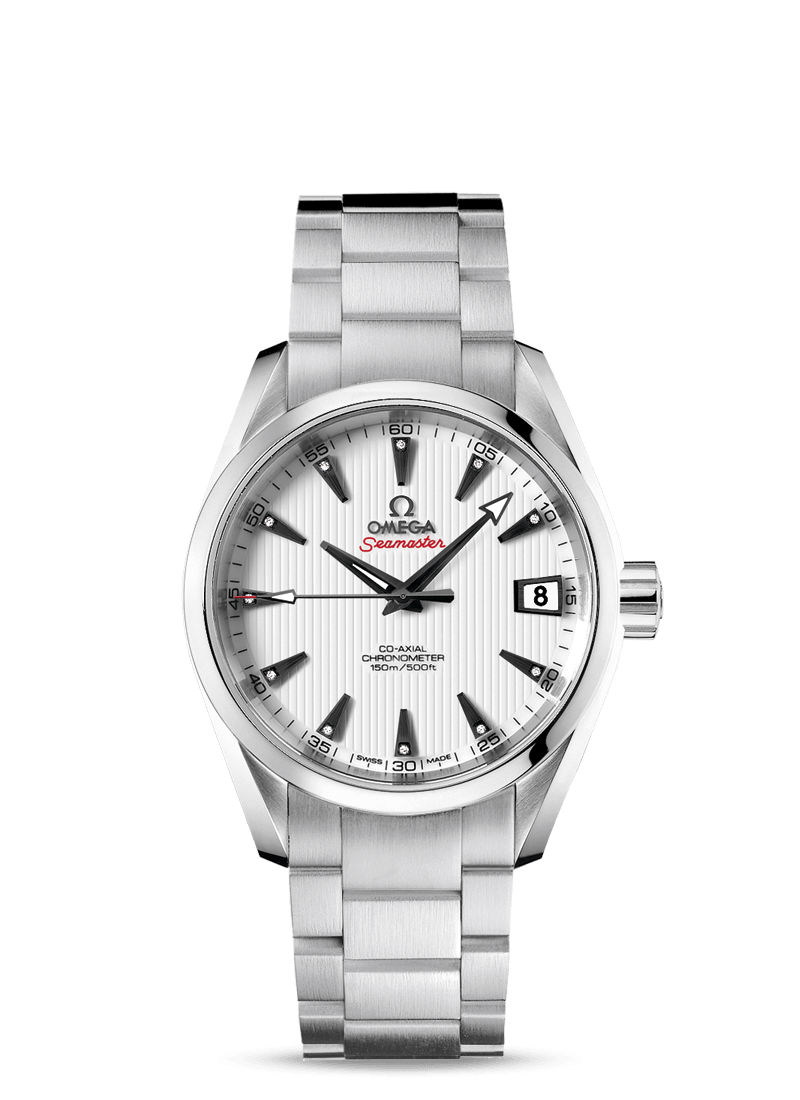Omega 231.10.39.21.54.001 : Seamaster Aqua Terra 150M Co-Axial 38.5 Stainless Steel / White / Bracelet