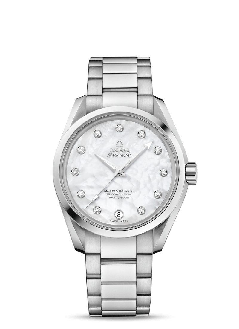 Omega 231.10.39.21.55.002 : Seamaster Aqua Terra 150M Master Co-Axial 38.5 Stainless Steel / MOP / Bracelet