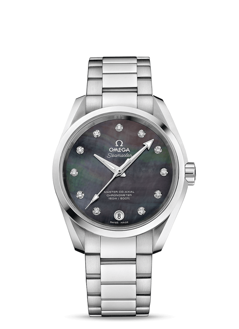 Omega 231.10.39.21.57.001 : Seamaster Aqua Terra 150M Master Co-Axial 38.5 Stainless Steel / Grey MOP / Bracelet