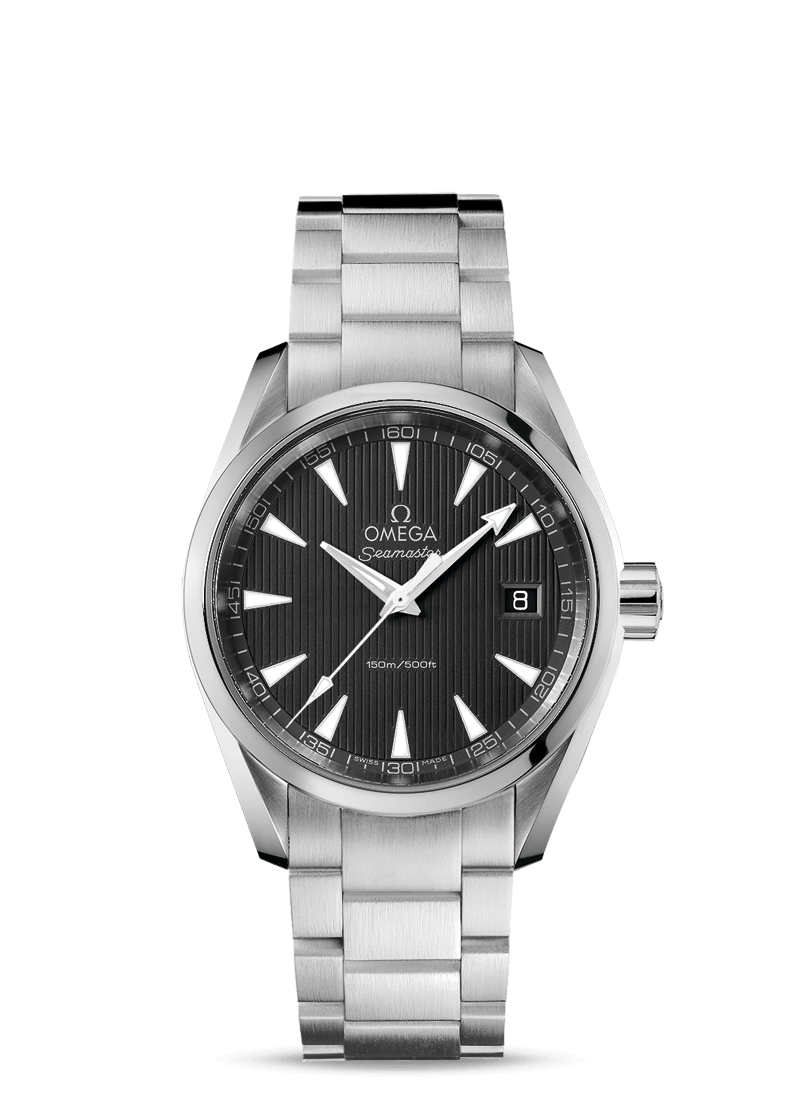 Omega 231.10.39.60.06.001 : Seamaster Aqua Terra 150M Quartz 38.5 Stainless Steel / Grey / Bracelet