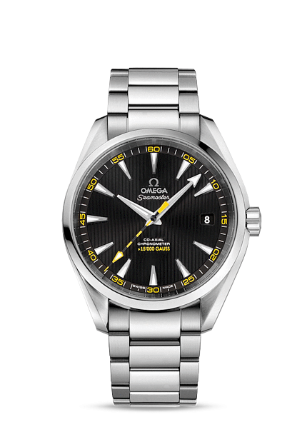 Omega 231.10.42.21.01.002 : Seamaster Aqua Terra 150m Co-Axial 41.5 Stainless Steel / Black / Bracelet / >15'000 Gauss