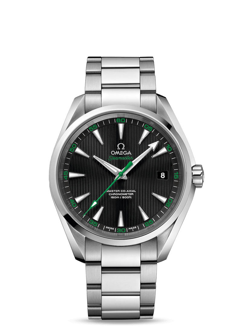 Omega 231.10.42.21.01.004 : Seamaster Aqua Terra 150m Master Co-Axial 41.5 Stainless Steel / Black / Bracelet / Golf