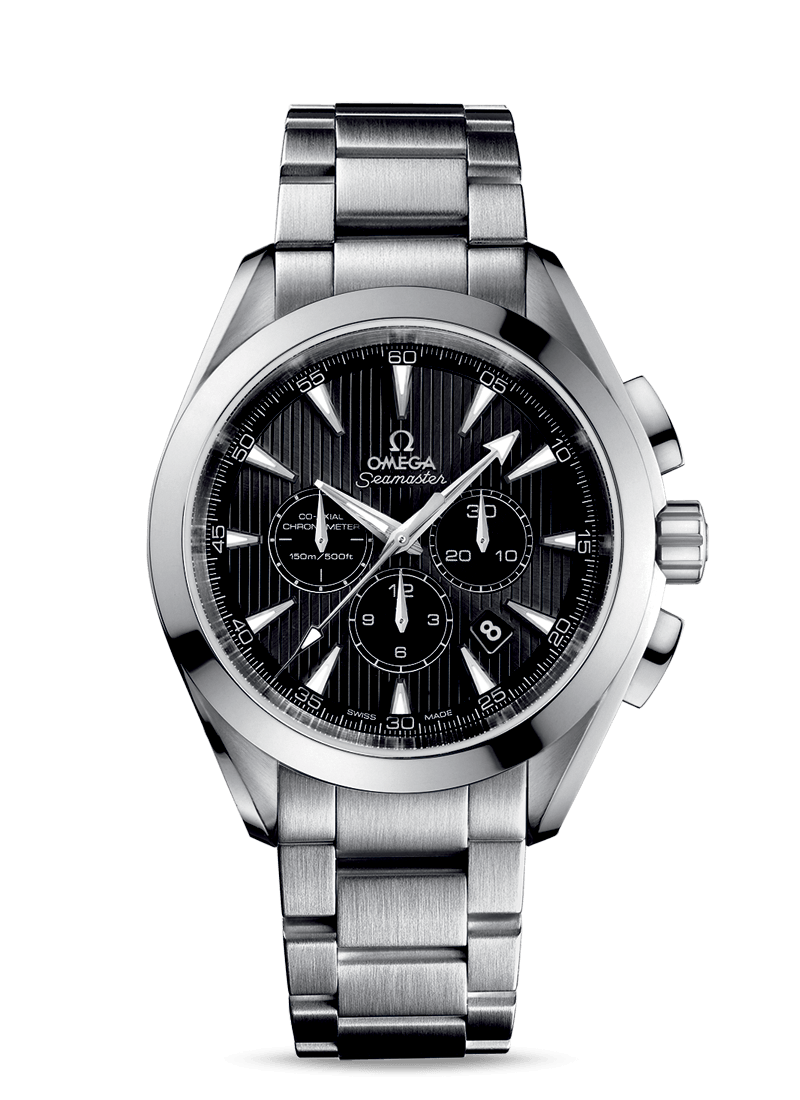 Omega 231.10.44.50.01.001 : Seamaster Aqua Terra 150M Co-Axial 44 Chronograph Stainless Steel / Black / Bracelet