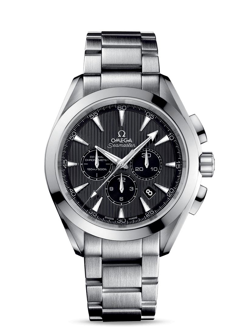 Omega 231.10.44.50.06.001 : Seamaster Aqua Terra 150M Co-Axial 44 Chronograph Stainless Steel / Grey / Bracelet