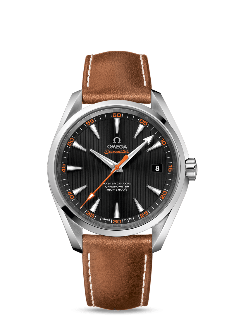 Omega 231.12.42.21.01.002 : Seamaster Aqua Terra 150m Master Co-Axial 41.5 Stainless Steel / Black / Orange