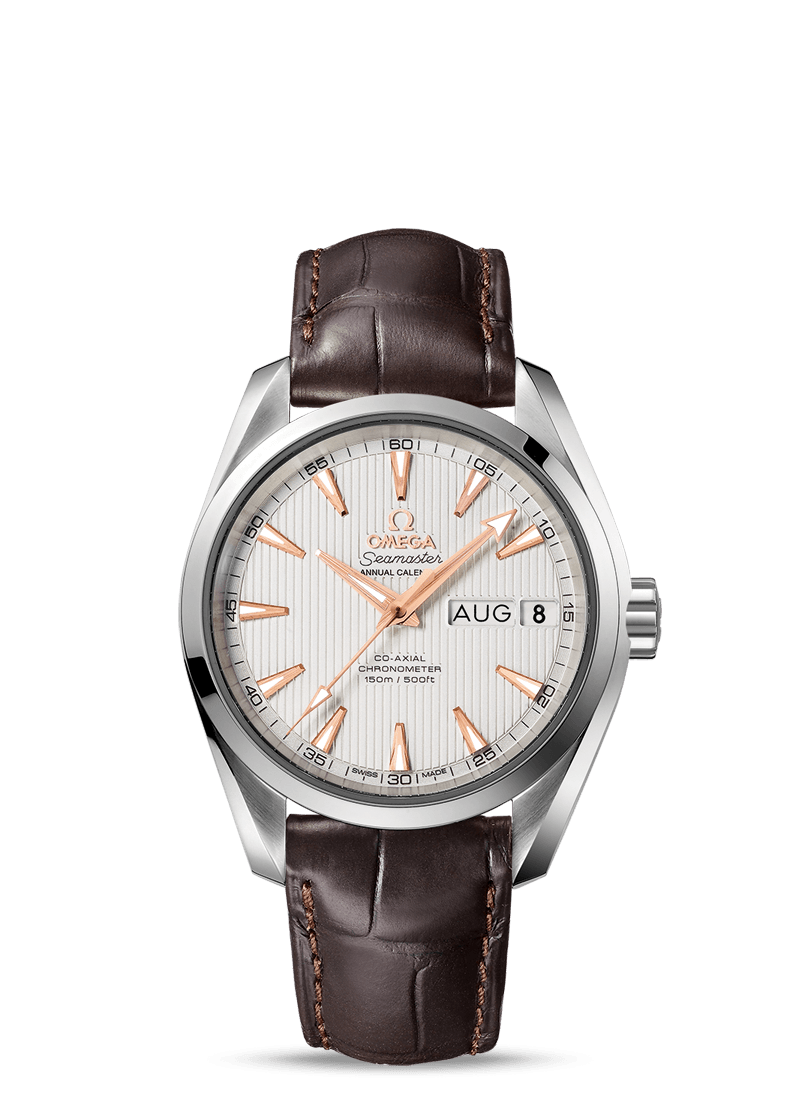 Omega 231.13.39.22.02.001 : Seamaster Aqua Terra 150M Co-Axial 38.5 Annual Calendar 38.5 Stainless Steel / Silver