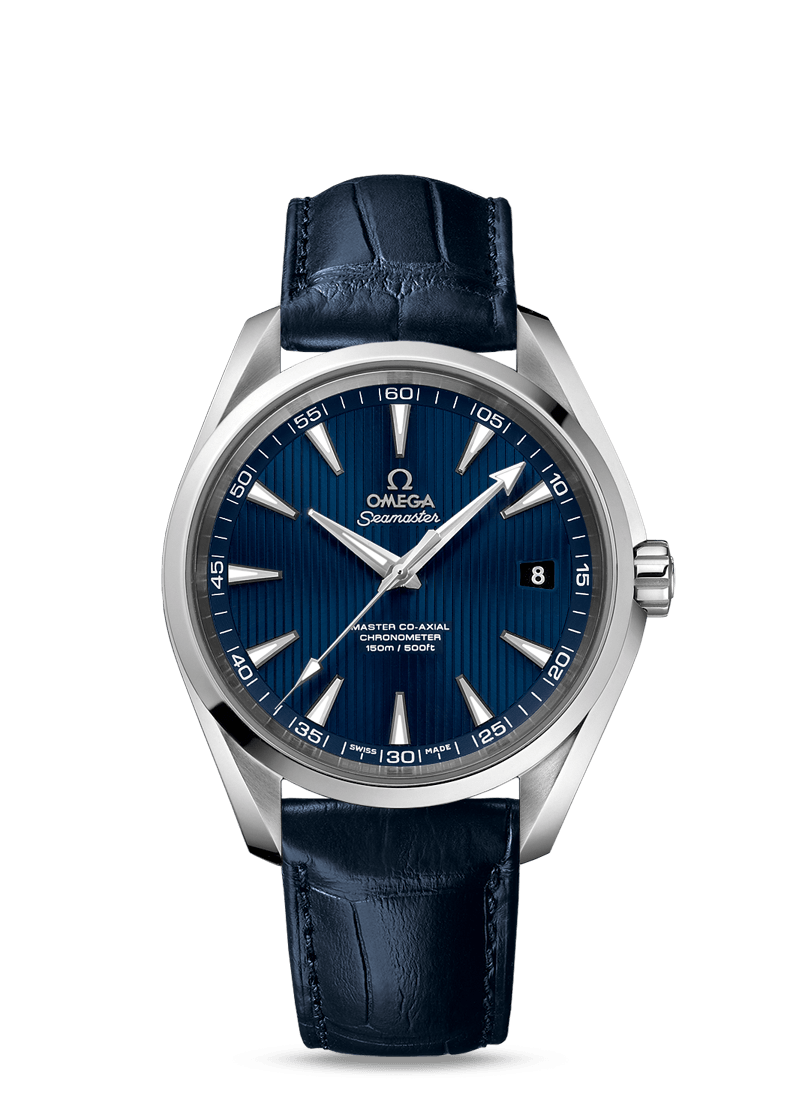 Omega 231.13.42.21.03.001 : Seamaster Aqua Terra 150m Master Co-Axial 41.5 Stainless Steel / Blue