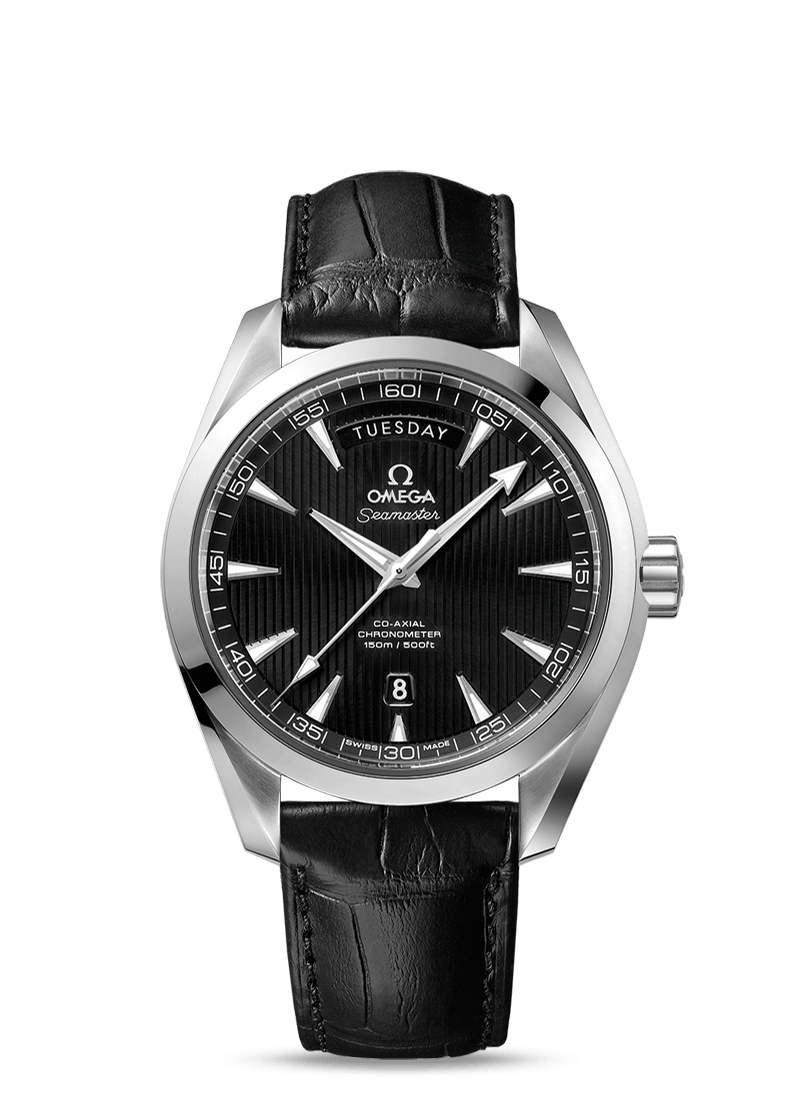 Omega 231.13.42.22.01.001 : Seamaster Aqua Terra 150m Co-Axial 41.5 Day-Date Stainless Steel / Black