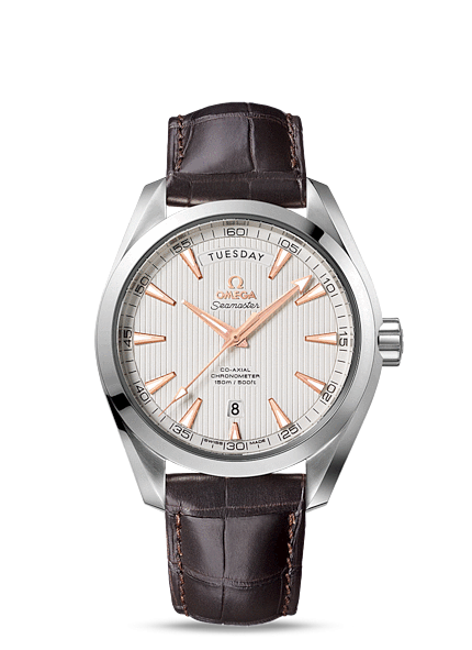 Omega 231.13.42.22.02.001 : Seamaster Aqua Terra 150m Co-Axial 41.5 Day-Date Stainless Steel / Silver