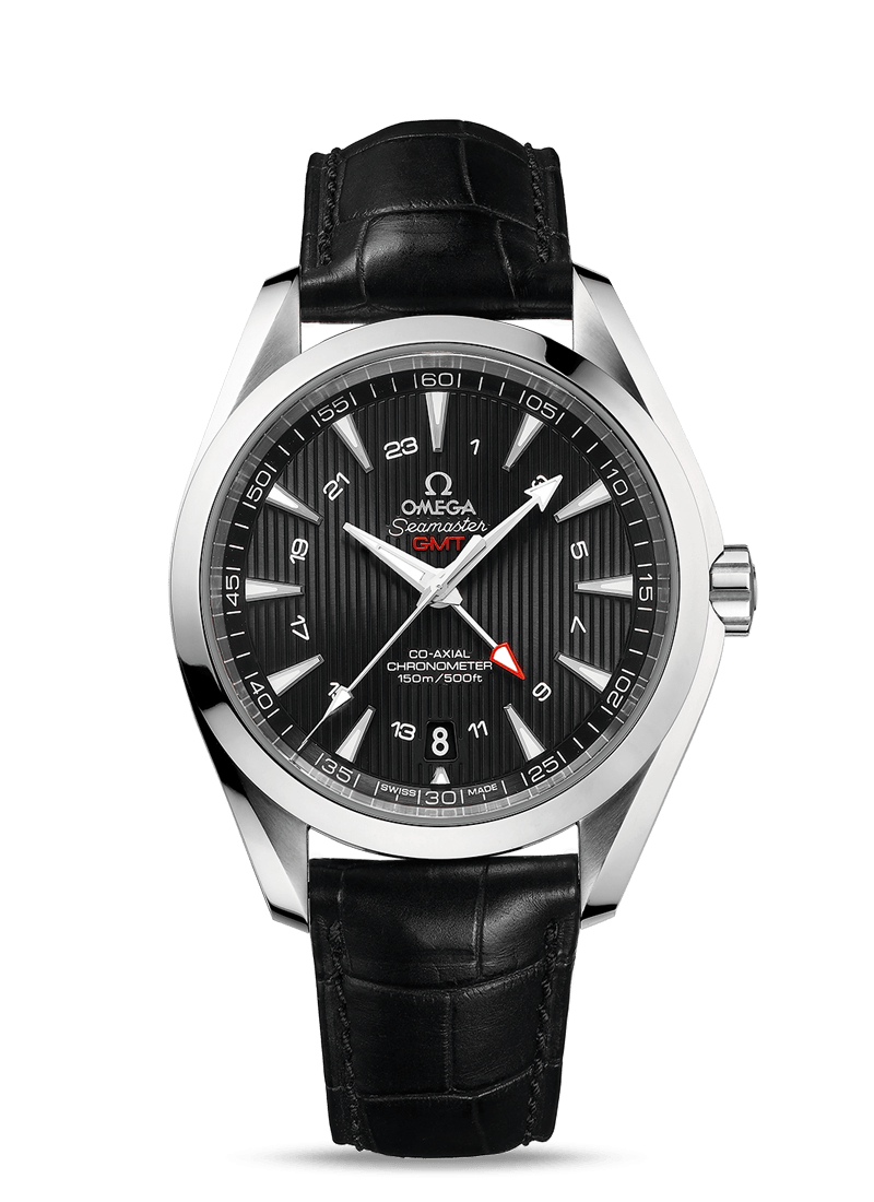 Omega 231.13.43.22.01.001 : Seamaster Aqua Terra 150M Co-Axial 43 GMT Stainless Steel / Black