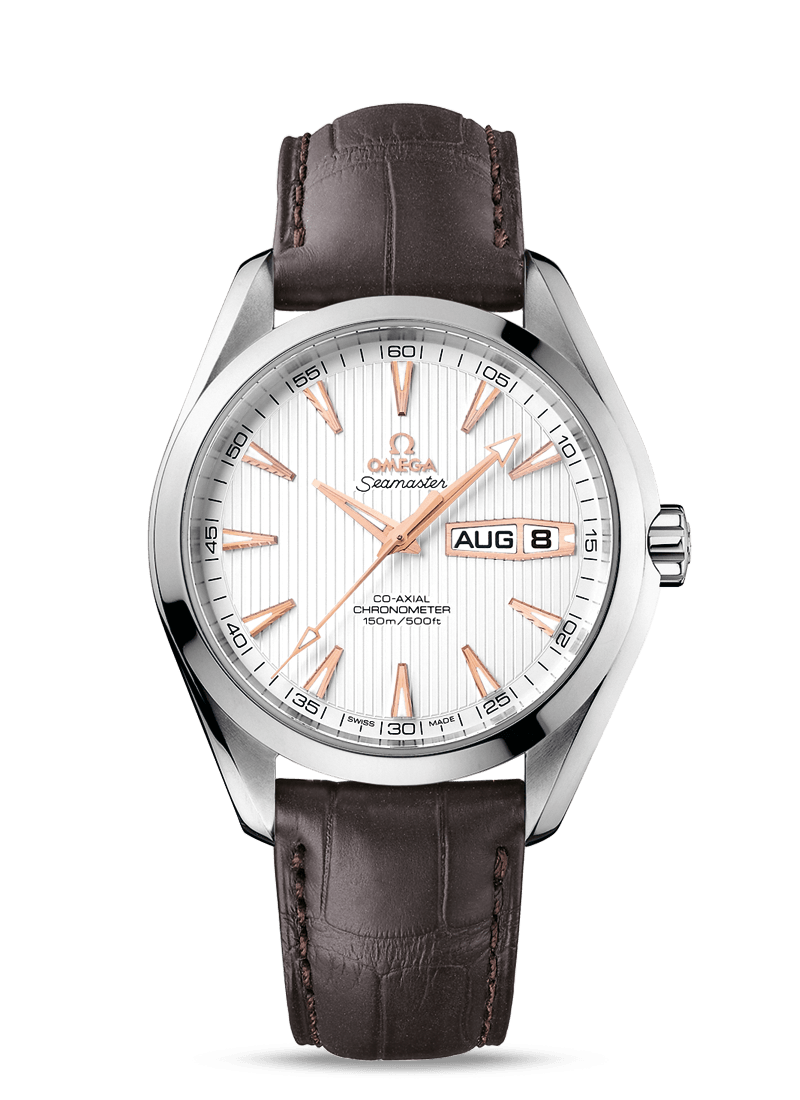 Omega 231.13.43.22.02.002 : Seamaster Aqua Terra 150m Co-Axial 43 Annual Calendar Stainless Steel / Silver