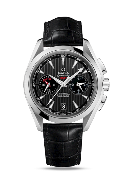 Omega 231.13.43.52.06.001 : Seamaster Aqua Terra 150M Co-Axial 43 GMT Chronograph Stainless Steel / Grey