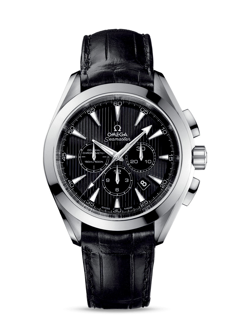 Omega 231.13.44.50.01.001 : Seamaster Aqua Terra 150M Co-Axial 44 Chronograph Stainless Steel / Black