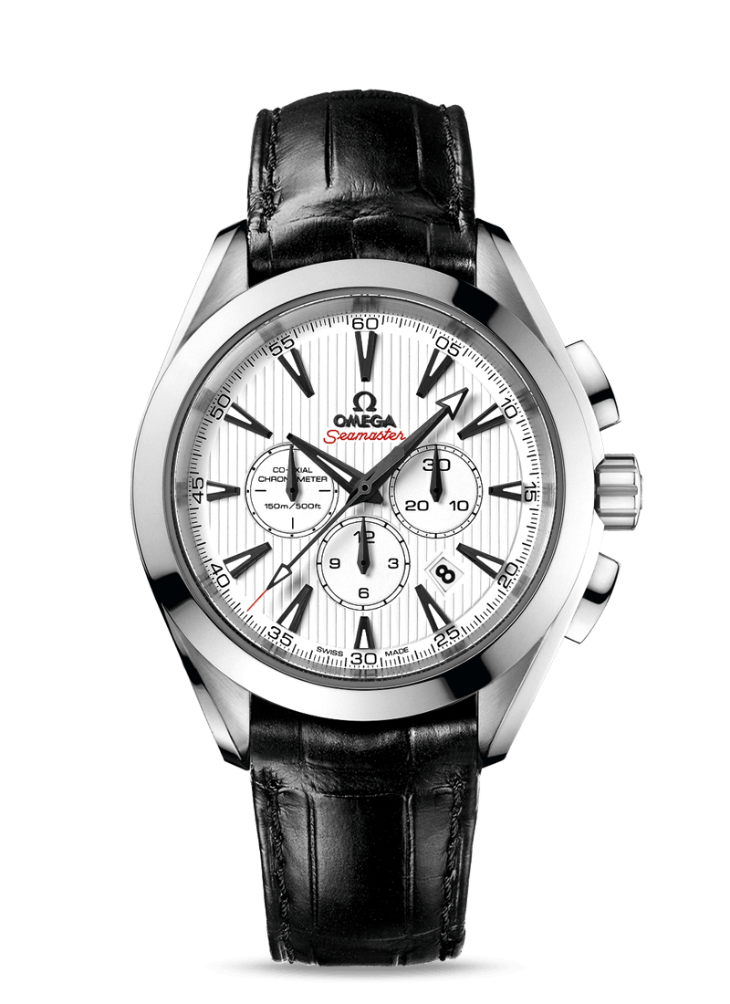 Omega 231.13.44.50.04.001 : Seamaster Aqua Terra 150M Co-Axial 44 Chronograph Co-Axial Stainless Steel / White