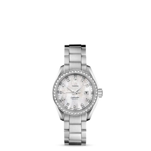 Omega 231.15.30.61.55.001 : Seamaster Aqua Terra 150M Quartz 30 Stainless Steel / Diamond / MOP / Bracelet