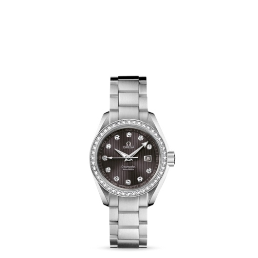 Omega 231.15.30.61.56.001 : Seamaster Aqua Terra 150M Quartz 30 Stainless Steel / Diamond / Grey / Bracelet
