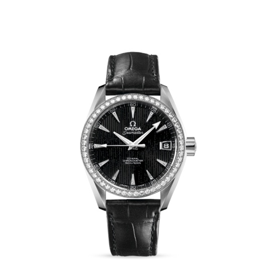 Omega 231.18.39.21.51.001 : Seamaster Aqua Terra 150M Co-Axial 38.5 Stainless Steel / Diamond / Black