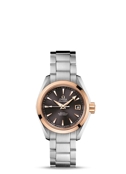 Omega 231.20.30.20.06.003 : Seamaster Aqua Terra 150M Co-Axial 30 Stainless Steel / Red Gold / Grey / Bracelet