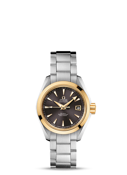 Omega 231.20.30.20.06.004 : Seamaster Aqua Terra 150M Co-Axial 30 Stainless Steel / Yellow Gold / Grey / Bracelet