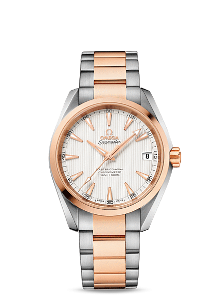Omega 231.20.39.21.02.001 : Seamaster Aqua Terra 150m Master Co-Axial 38.5 Stainless Steel / Red Gold / Silver / Bracelet