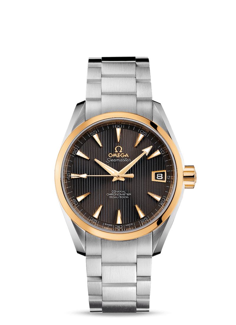 Omega 231.20.39.21.06.004 : Seamaster Aqua Terra 150M Co-Axial 38.5 Stainless Steel / Yellow Gold / Grey / Bracelet