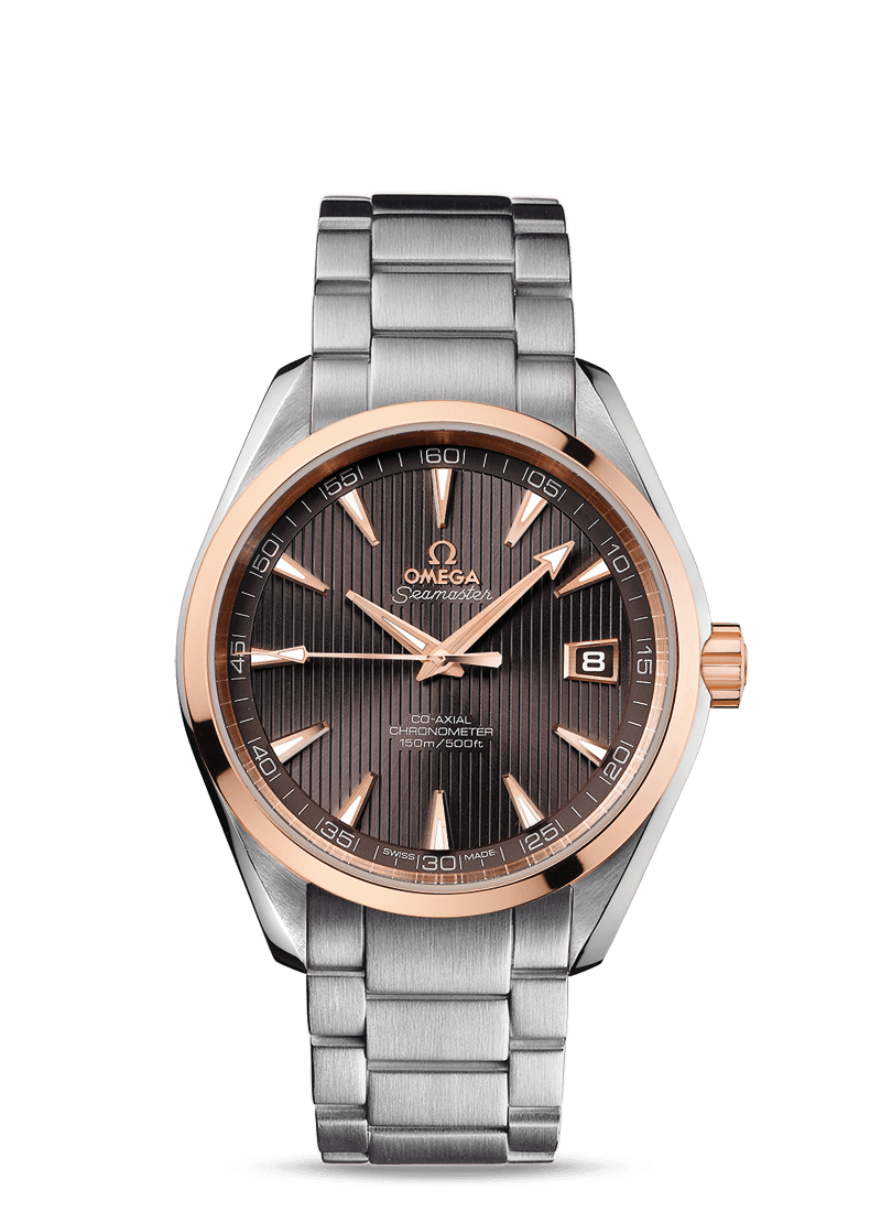 Omega 231.20.42.21.06.002 : Seamaster Aqua Terra 150M Co-Axial 41.5 Stainless Steel / Red Gold / Grey / Bracelet