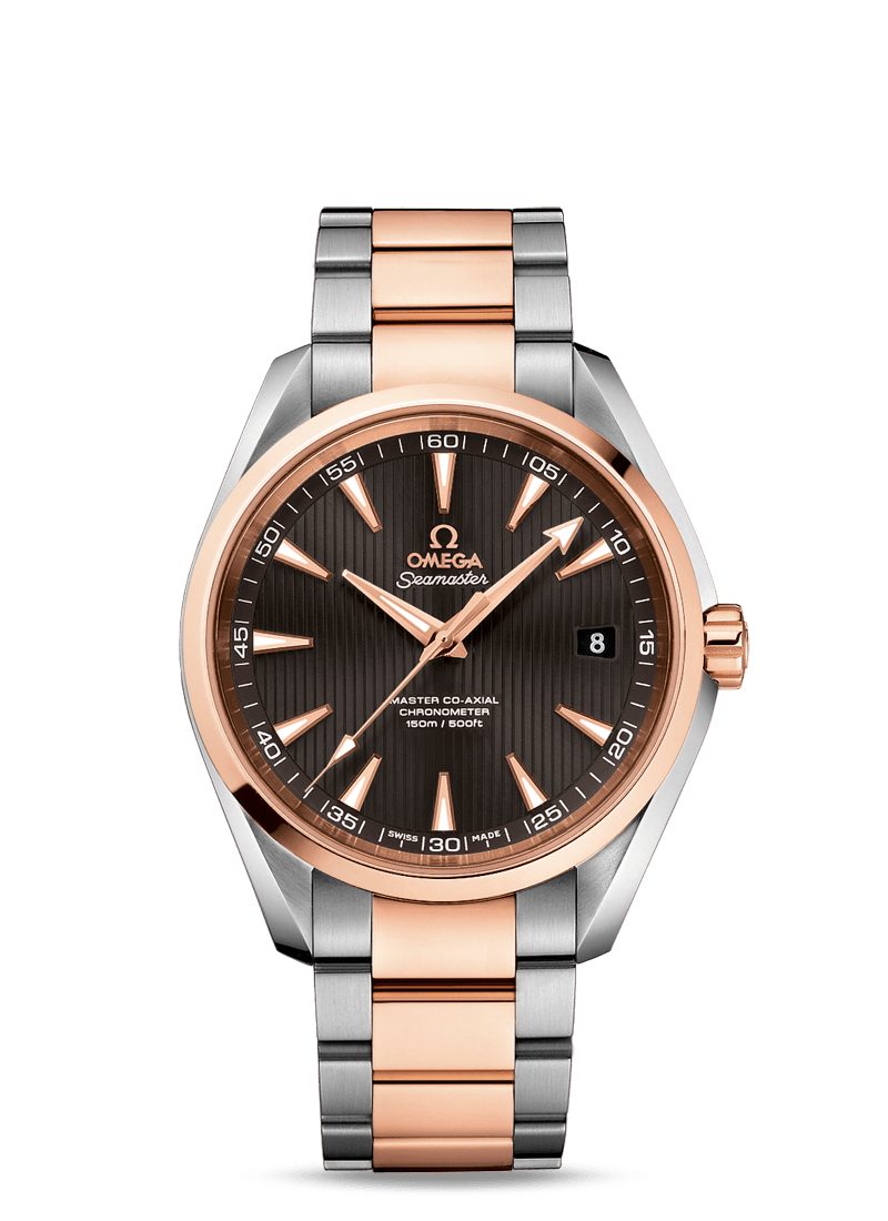 Omega 231.20.42.21.06.003 : Seamaster Aqua Terra 150m Master Co-Axial 41.5 Stainless Steel / Red Golf / Grey / Bracelet