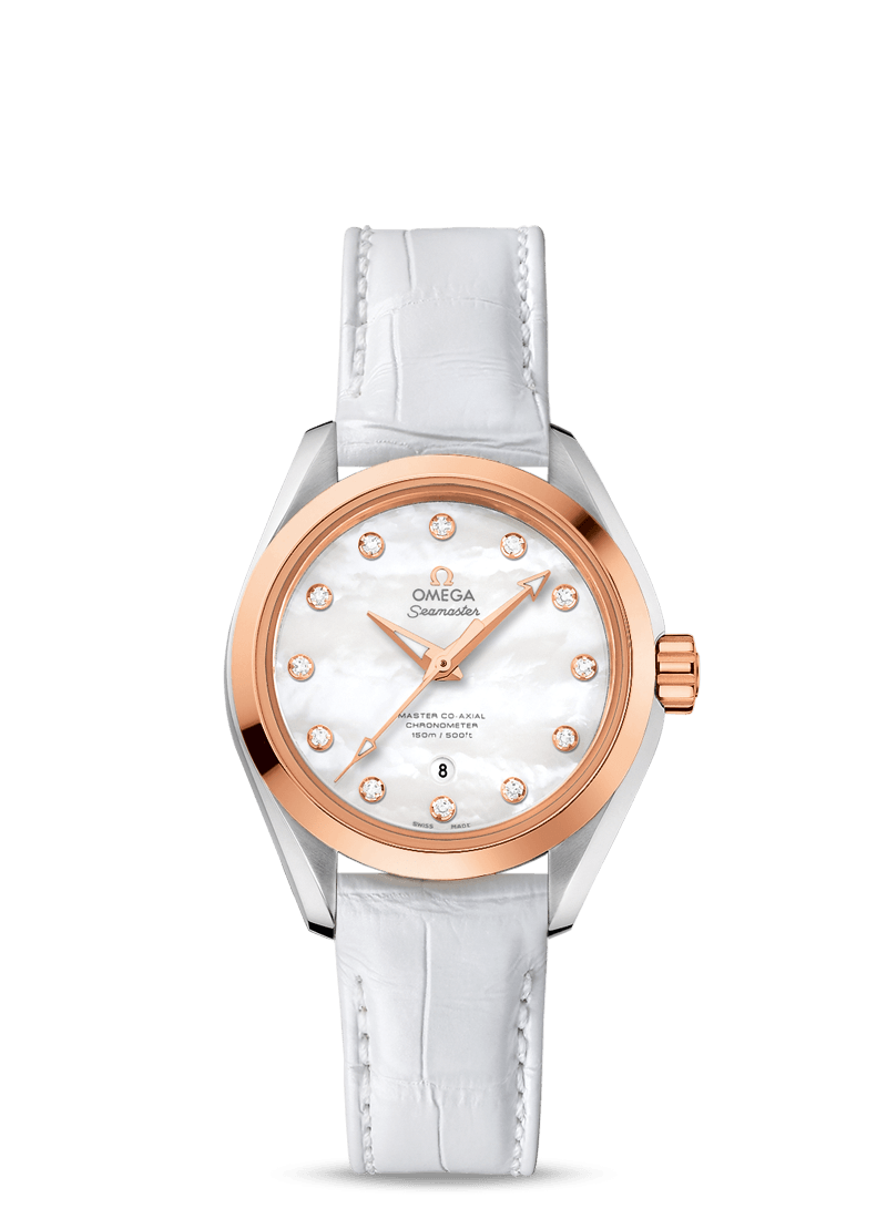 Omega 231.23.34.20.55.001 : Seamaster Aqua Terra 150M Master Co-Axial 34 Stainless Steel / Sedna Gold / MOP