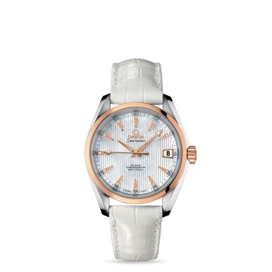 Omega 231.23.39.21.55.001 : Seamaster Aqua Terra 150M Co-Axial 38.5 Stainless Steel / Red Gold / MOP